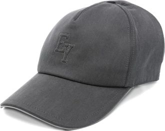 Eleventy Honkbalpet met geborduurd logo - Grijs