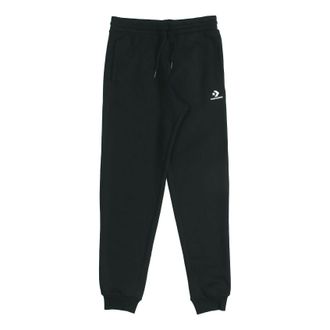 Converse Go To Star Chevron Standard-Fit Fleece Sweatpants Asia Sizing Black 10019925-A01