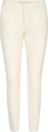 Mos Mosh Ecru Abbey Night Pant Broek - Dames - Skinny broeken - Beige - XS - Katoen - Broeken