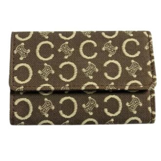 Celine Pre-owned Fabric Key-holder - unisex - Celine Vintage - Vintage Accessories - Brown - ONE SIZE - Pre-owned