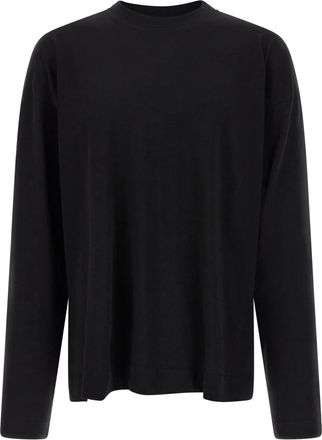 Dries Van Noten Hegland T-shirt - Heren - Longsleeves - Zwart - L - Katoen - Tops