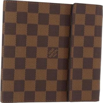 Louis Vuitton Pre-owned Wallets, female, Brown, Size: ONE SIZE Pre-owned Vintage Canvas Wallet