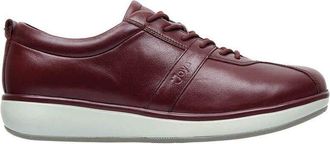 Joya Womens Emma Leather Dark Red Shoes 4.5 UK
