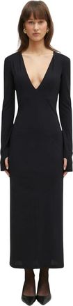 Maison Margiela Maxi Kleedjes - Dames - Maxi kleedjes - Zwart - S - Kleedjes