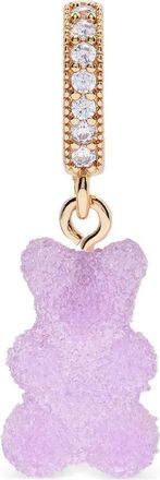 Crystal Haze Fizzy Nostalgia Bear pendant - women - Zirconia/Resin/18kt Gold Plated Brass - One Size