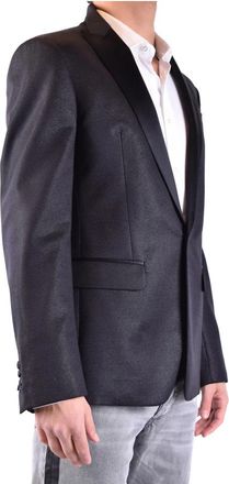 Dsquared2 Formal Blazer Jacket - Heren - Business blazers - Zwart - L - Leer - Kostuums