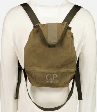 C.P. Company Mens Tyred Logo Backpack - Navy - Size: UNI