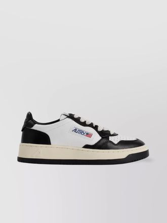Autry medalist contrast leather sneakers