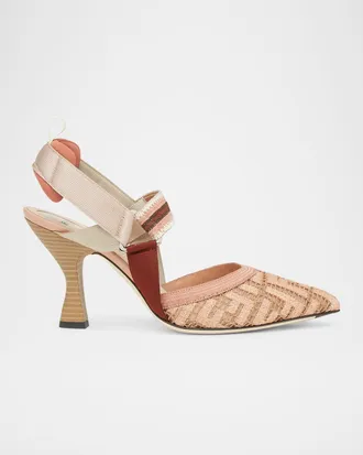 Fendi Colibri Slingback Pumps