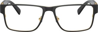 Versace 0ve1274 Rectangular Black Eyeglasses