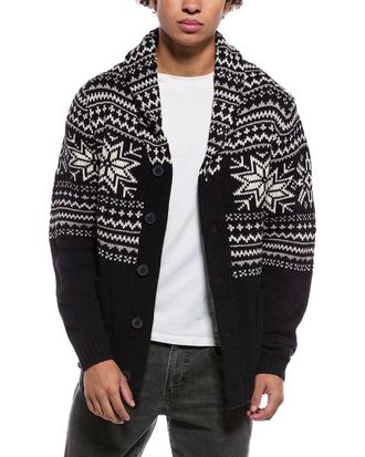 Weatherproof Vintage Snowflake Shawl Collar Cardigan
