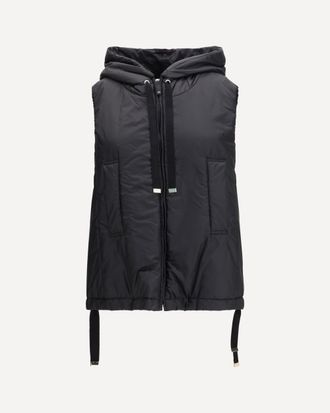 Max Mara Hooded padded Vest in water repellent canvas Female 44