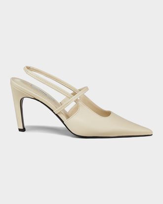 Toteme 85MM Leather Slingback Pumps