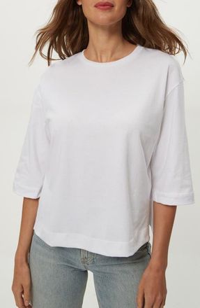Michael Stars Sharona Straight Sleeve T-Shirt in White at Nordstrom, Size X-Small