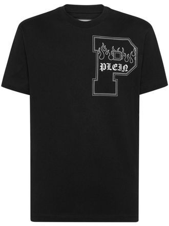 Philipp Plein T-shirt met logoprint - Zwart