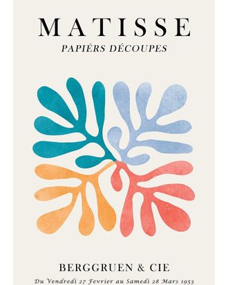 iCanvas Matisse Floral Poster IV by Vitor Costa Wall Art