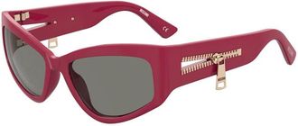 Moschino Sunglasses Cat Eye Full Rim, Red Frame And Grey Lens Mos158/s0C9Air