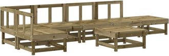vidaXL 7 Piece Garden Lounge Set Impregnated Wood Pine vidaXL