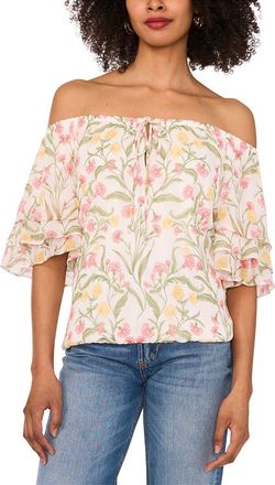 Vince Camuto Flutter Sleeve Top