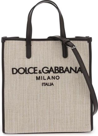 Dolce & Gabbana Dolce & Gabbana Textured Canvas Tote Bag