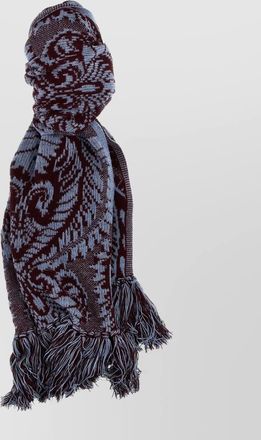 Etro wool jacquard scarf