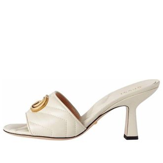 Gucci (WMNS) Gucci Double G Slide Sandal White Leather 674839-BKO00-9022