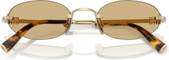 Miu Miu MU A54S Zonnebril - unisex - Zonnebrillen - Geel - 51 MM - Accessoires