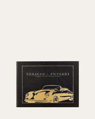 Graphic Image Porsche 70 Years: There Is No Substitute Leather-Bound Book by Randy Leffingwell