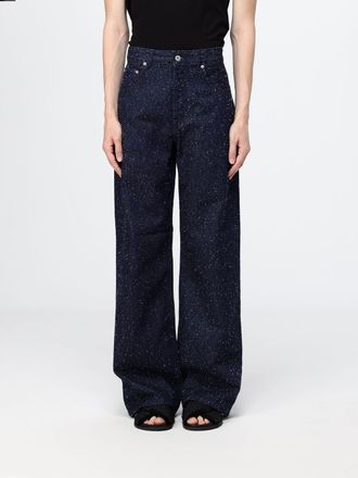 Jacquemus Jeans Le De-N&icirc;mes a vita alta in denim con gamba larga