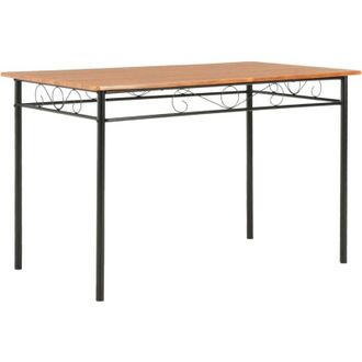 vidaXL Mesa De Comedor 120x70x75 Cm Mdf Brown