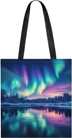 Generic Northern Lights Tote Bag for Women Men Shoulder Bags Purses Pouch Handbags