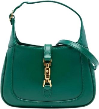 Gucci Pre-owned Shoulder Bags, female, Green, Size: ONE SIZE Pre-owned The Jackie 1961