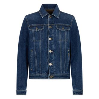 Moorer Denim Jackets, male, Blue, Size: 5XL Lovere Denim Jacket