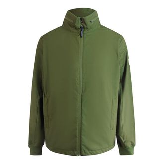 Aquascutum Mens Active Shell Hybrid Mockneck Jacket Army Green - Size Large