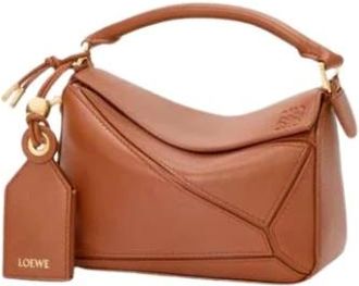 Loewe Handbags, female, Brown, ONE SIZE, Mini Featherlight Puzzle Bag