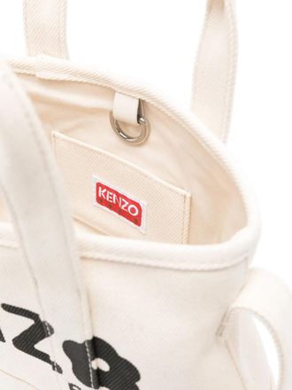Kenzo Womens Boke Flower Tote White Textile