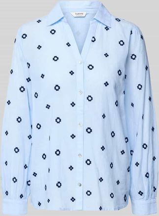 b.young B.Young Regular Fit Bluse mit V-Ausschnitt Modell FABIENNE in Hellblau, Gr&ouml;&szlig;e 34