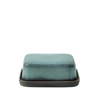 Villeroy & Boch Lave Glace Covered Butterdish in Blue Green at Nordstrom
