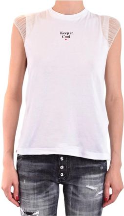 Dsquared2 Stijlvolle T-shirts - Dames - T-shirts - Wit - L - Tops