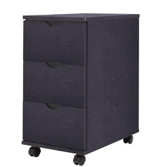 Berkfield Home Drawer Unit 33x45x60 cm Black | Size: 33 x 45 x 60 cm