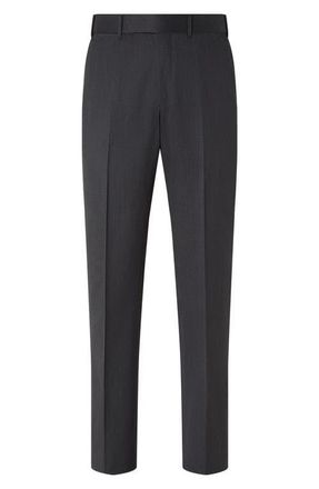 Ermenegildo Zegna Couture Flat Front Centoventimila Wool Pants in Grey at Nordstrom, Size 40 Us