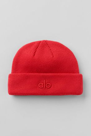 Alo | Notable Beanie Hat in Bright Red