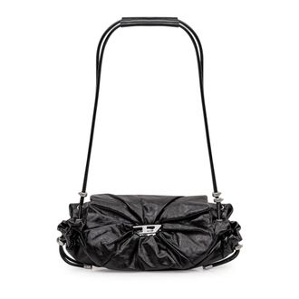 Diesel Shoulder Bags, female, Black, Size: ONE SIZE Scruch-D Shoulder S