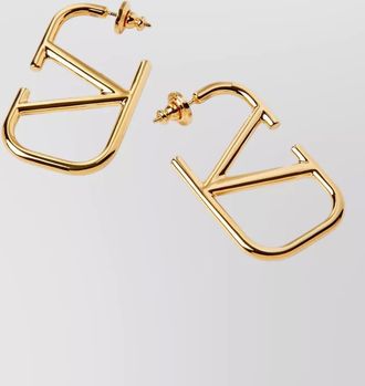 Valentino Garavani gold-tone logo earrings