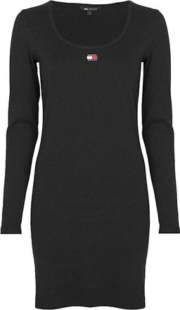 Tommy Jeans Abito - Dames - Casual kleedjes - Zwart - L - Kleedjes