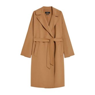 Max Mara Civada Coat - Dames - Mantels - Beige - Maat: S Wol
