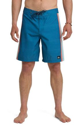 Quiksilver Fade Lines 19 Board Shorts in Dark Denim at Nordstrom, Size 36
