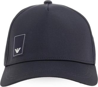 Emporio Armani Logo Baseball Cap - unisex - Petten - Blauw - ONE Size - Polyester - Accessoires