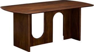 Atmosphera Mesa De Comedor Shelty Rectangular, 90 X 180 Cm, 6 Plazas, Color Marr&oacute;n - Atmosphera Cr&eacute;ateur DInt&eacute;rieur