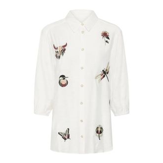 Cream Dames, Blouses & Shirts, Wit, Maat: XS